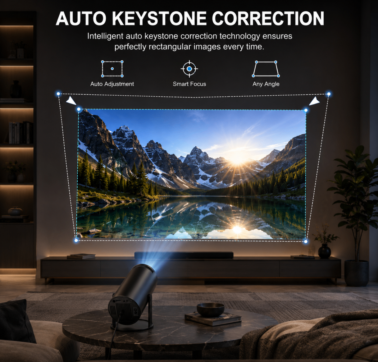 Auto keystone correction